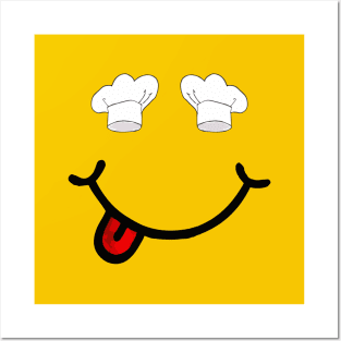 Chef Hats & Smile (in the shape of a face) Posters and Art